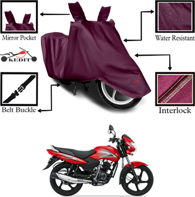 KEDIT Two Wheeler Cover for TVS(Sport BS6, Maroon)