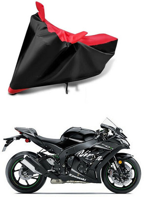 DeepShakshi AUTOMOTIVE Two Wheeler Cover for Kawasaki(Ninja ZX-10R, Red, Black)