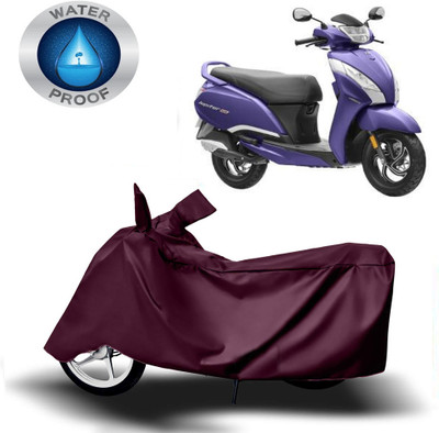 Autoinnovation Two Wheeler Cover for TVS(Jupiter 125, Maroon)