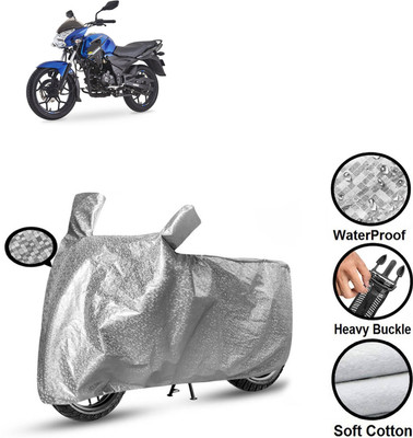 CODOKI Waterproof Two Wheeler Cover for Bajaj(Discover, Silver)