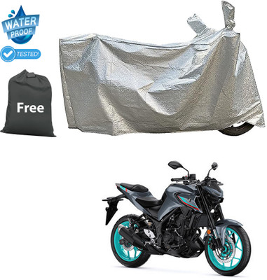 CODOKI Waterproof Two Wheeler Cover for Yamaha(MT-03, Silver)