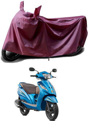 APNEK Waterproof Two Wheeler Cover for TVS(Wego, Maroon)