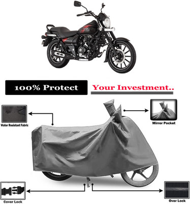 Amexride Two Wheeler Cover for Bajaj(Avenger Street 220, Grey)