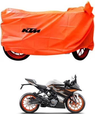 DeepShakshi AUTOMOTIVE Waterproof Two Wheeler Cover for KTM(RC 125, Orange)