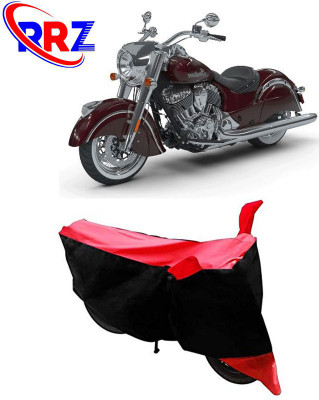 RRZ Waterproof Two Wheeler Cover for Indian(Chief Classic, Black, Red)