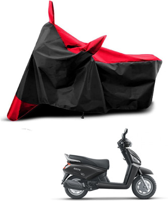 KEDIT Two Wheeler Cover for Mahindra(Gusto, Red, Black)