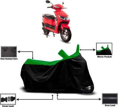Amexride Two Wheeler Cover for Hero Electric(Electric Atria, Green)