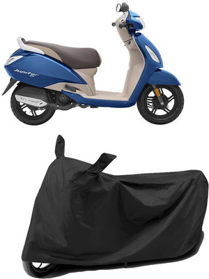 KEDIT Two Wheeler Cover for TVS(Jupiter Grande BS6, Black)