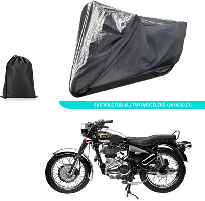 PAGORA Two Wheeler Cover for Royal Enfield(Electra Delux, Grey)