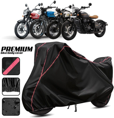 Car Styling Waterproof Two Wheeler Cover for Royal Enfield(Bullet, Black, Red)