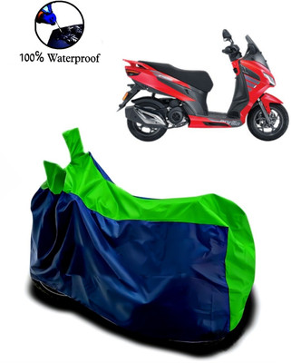 APNEK Waterproof Two Wheeler Cover for Aprilia(SXR 160, Green, Blue)