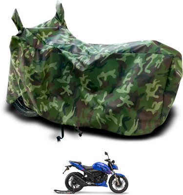 Shri Hanumat Two Wheeler Cover for TVS(Apache RTR 200 4V, Green)