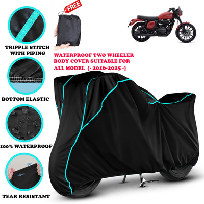 AutoGalaxy Waterproof Two Wheeler Cover for JAWA(42 BS6, Black)