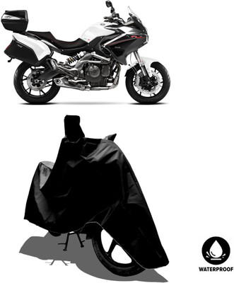 Amexride Waterproof Two Wheeler Cover for Benelli(TNT 600 GT, Black)