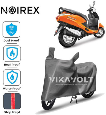 NOIREX Two Wheeler Cover for Hero(Pleasure, Grey)