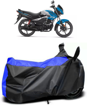Mdstar Waterproof Two Wheeler Cover for Hero(Passion Pro, Blue, Black)