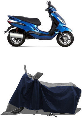 SUGASHRI Waterproof Two Wheeler Cover for Bajaj(Blade 125, Grey, Blue)