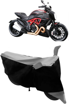 Varnwal E Commerce Waterproof Two Wheeler Cover for Ducati(Diavel, Grey, Black)
