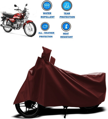 GOSHIV-car and bike accessories Waterproof Two Wheeler Cover for Hero(HF Dawn, Maroon)