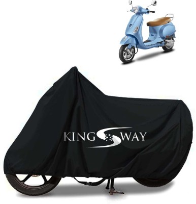 Kingsway Waterproof Two Wheeler Cover for Piaggio(Vespa, Black)