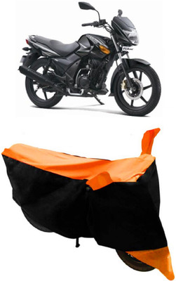 Varnwal E Commerce Waterproof Two Wheeler Cover for TVS(Flame SR125, Orange, Black)