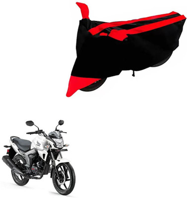 DeepShakshi AUTOMOTIVE Two Wheeler Cover for Honda(Trigger, Black, Red)