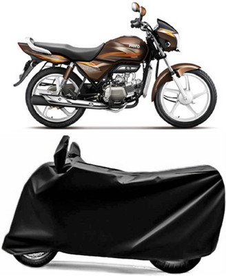 V VINTON Two Wheeler Cover for Hero(Splendor Pro, Black)