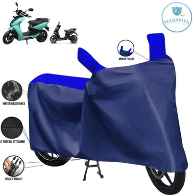 MADAFIYA Waterproof Two Wheeler Cover for Ather(450 X, Blue, Multicolor)