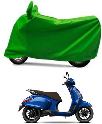 Furious3D Two Wheeler Cover for Bajaj(New Chetak, Green)