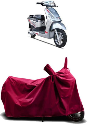 KEDIT Two Wheeler Cover for Hero(Electric NYX e5, Maroon)