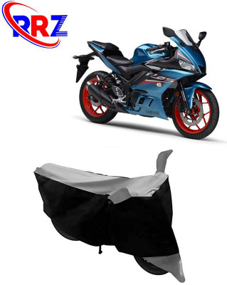 RRZ Waterproof Two Wheeler Cover for Yamaha(YZF R25, Black, Grey)