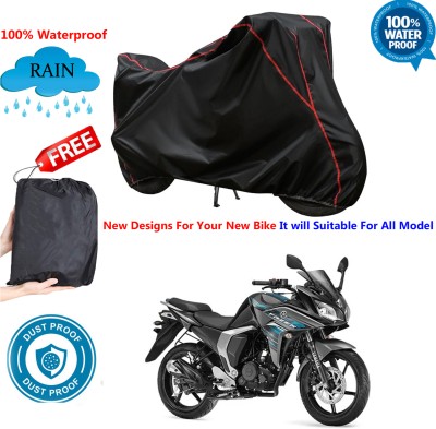 AutoGalaxy Waterproof Two Wheeler Cover for Yamaha(Fazer, Black)