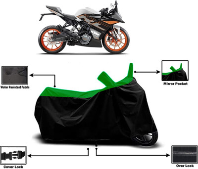 Amexride Two Wheeler Cover for KTM(RC 125, Green)