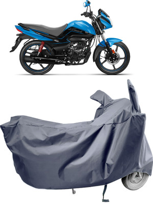 Amexride Two Wheeler Cover for Hero(Splendor I Smart, Grey)