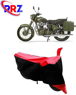 RRZ Waterproof Two Wheeler Cover for Royal Enfield(Battle, Black, Red)