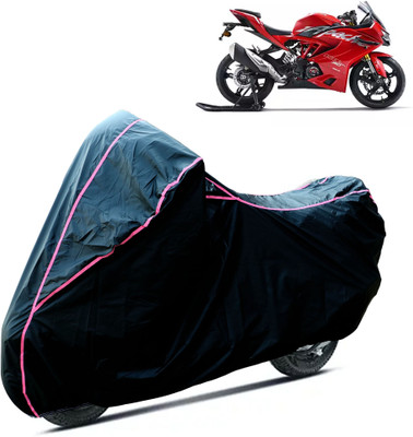 GGK RANTAL Waterproof Two Wheeler Cover for TVS(Apache RR 310, Black)