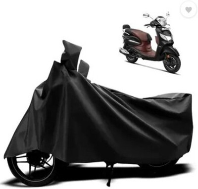 Tritika Waterproof Two Wheeler Cover for Hero(Pleasure, Black)