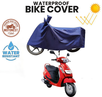 MOTONEST Two Wheeler Cover for Mahindra(Duro 125, Blue)