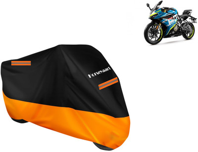 Horseyaart Waterproof Two Wheeler Cover for CFMoto(300, Orange)