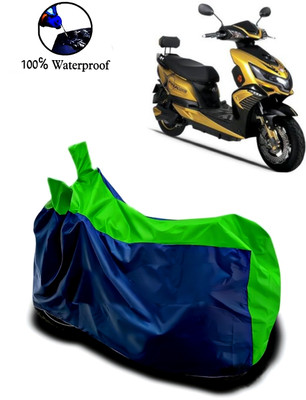 Autofly Waterproof Two Wheeler Cover for Okinawa(i-Praise, Blue, Green)