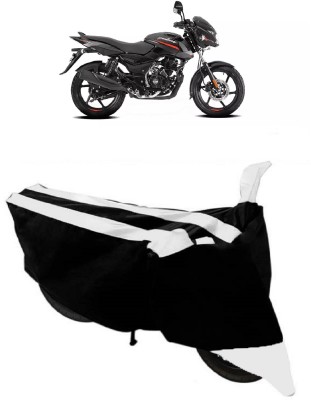 GANPRA Two Wheeler Cover for Bajaj(Pulsar 125 Neon, Black, White)