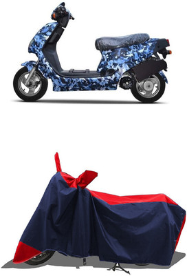 SUGASHRI Waterproof Two Wheeler Cover for Hero(Electric AXLHE-20 BS6, Red, Blue)