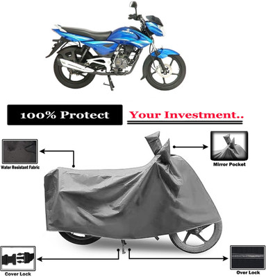 Amexride Two Wheeler Cover for Bajaj(XCD 135, Grey)