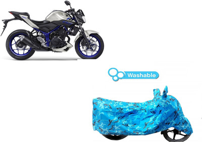 DeepShakshi AUTOMOTIVE Waterproof Two Wheeler Cover for Yamaha(MT 03, Blue)