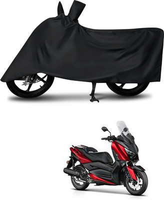 DeepShakshi AUTOMOTIVE Waterproof Two Wheeler Cover for Yamaha(NMax 155, Black)