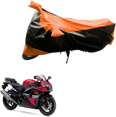 Mdstar Waterproof Two Wheeler Cover for TVS(Sport, Black, Orange)