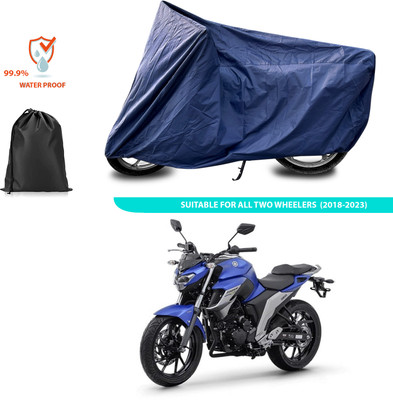 PAGORA Waterproof Two Wheeler Cover for Yamaha(Fazer, Blue)