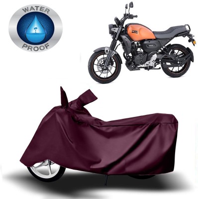 ROYAL AUTO MART Two Wheeler Cover for Yamaha(FZ-X, Maroon)