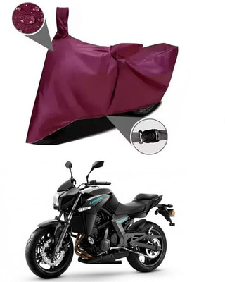 AASHTIK MART Two Wheeler Cover for CFMoto(650 NK, Maroon)