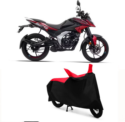 Autohug Waterproof Two Wheeler Cover for Bajaj(Pulsar 125 Neon, Black, Red)